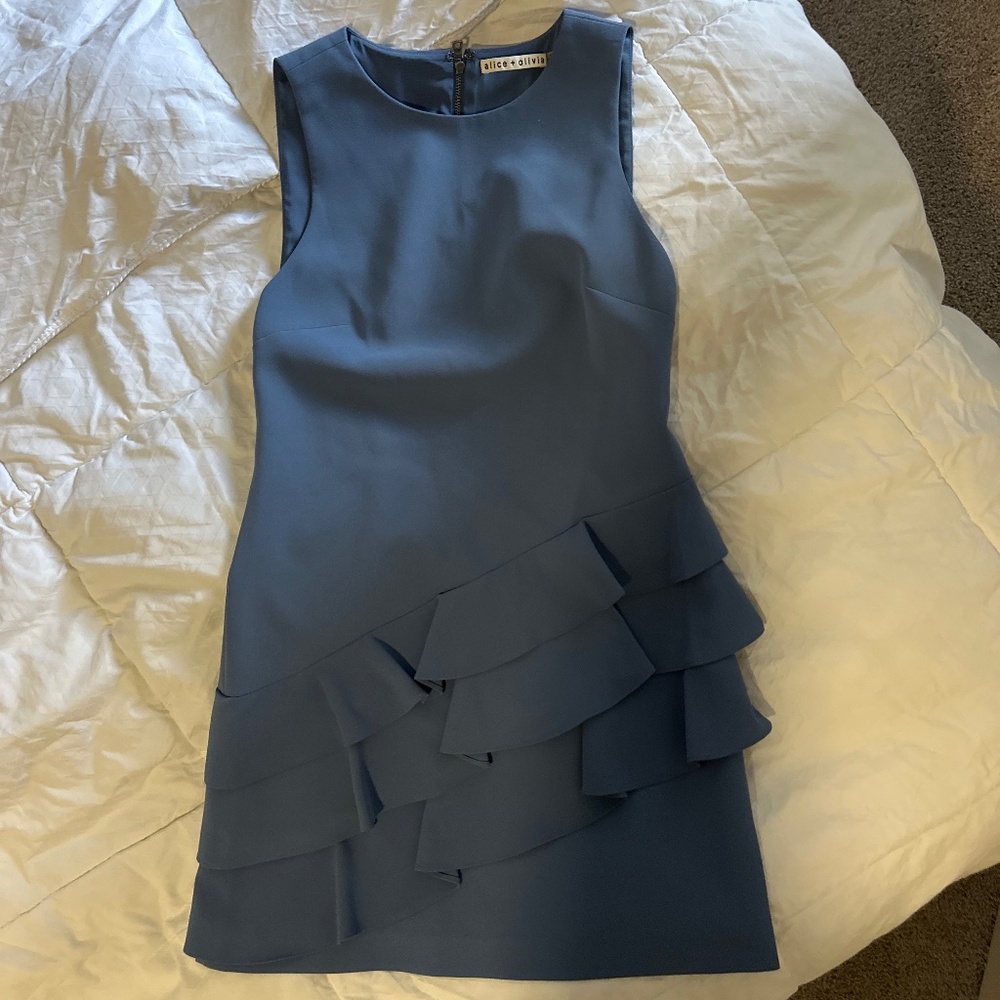 Alice + Olivia blue dress